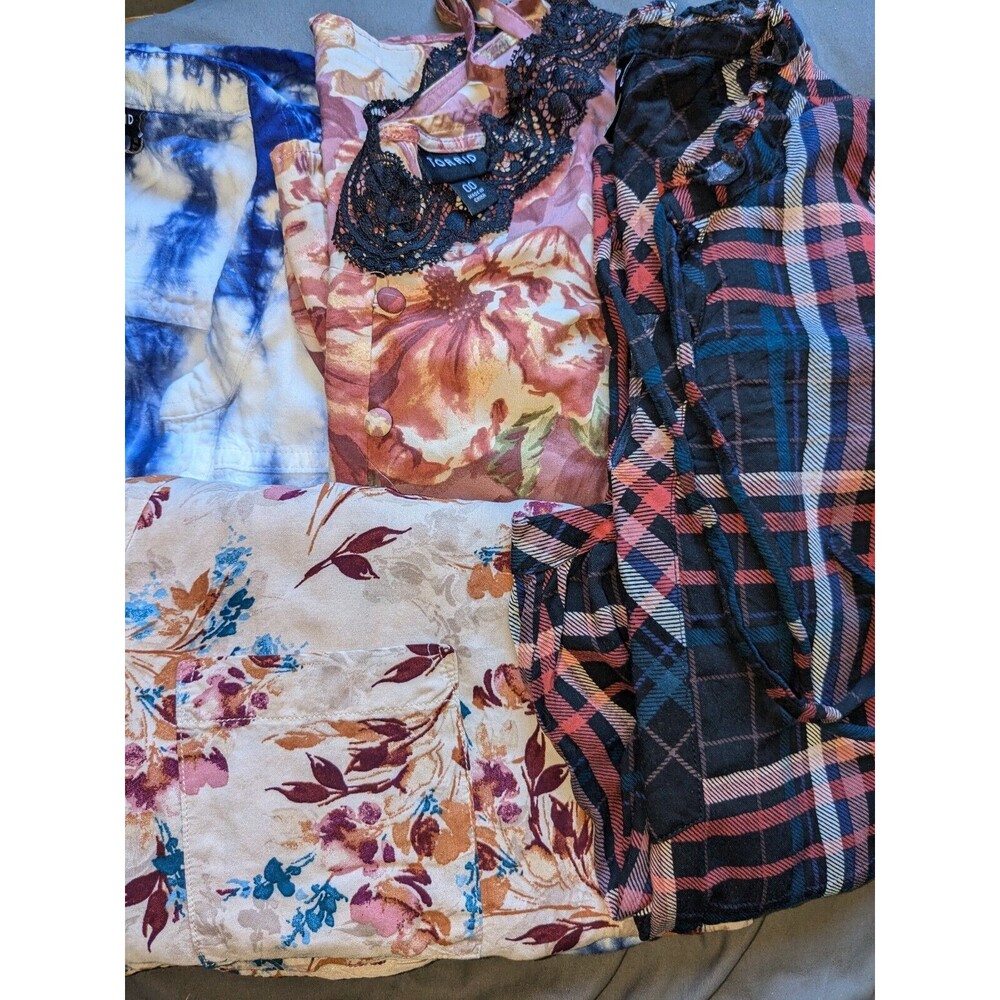 Torrid Woman's Lot Of 4 Tops Cami Tunic Blouse Size 00